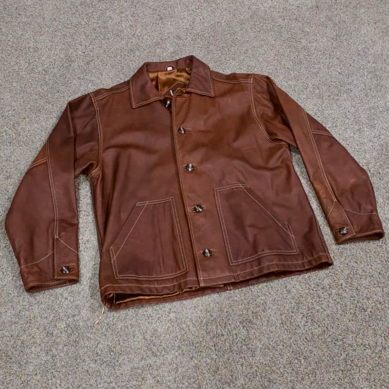 Vintage USA Red Wing Shoes X Eric Clapton Leather Jacket Large VERY RARE 2001 image 1