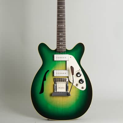 Micro-Frets  Spacetone Semi-Hollow Body Electric Guitar (1970), ser. #2207, original black tolex hard shell case. image 1