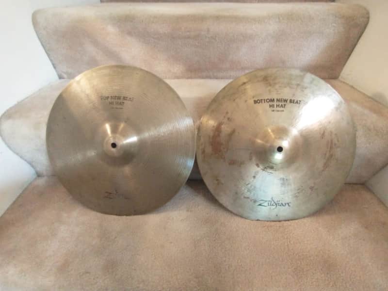 Zildjian Avedis 14 inch new beat hi hat cymbals 1077/1340 grams clean! image 1