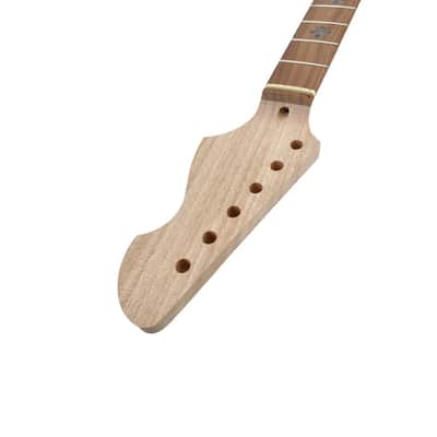 Electric Guitar Neck 22 Fret 25.5 Inch Mahogany Rosewood Fretboard Nice Inlay Bolt On Set in Heel Guitar Neck Replacement(Flower Inlay) image 5