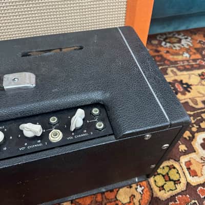 Vintage 1965 Park Marshall Top Mount JTM45 KT66 Pinstripe Amplifier Head *1960s* image 11