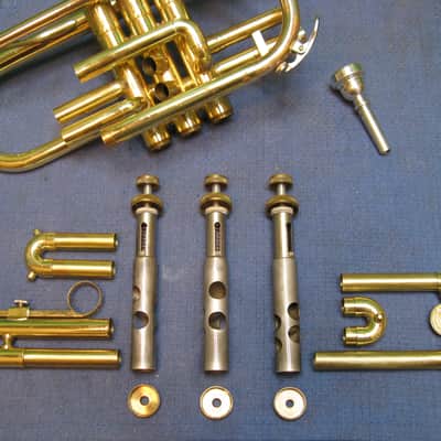 Holton C602RC Cornet 1980's Yamaha Built Monster Bell 5 1/4" - Reconditioned - Case & Yamaha 11C4-7C Mouthpiece image 17