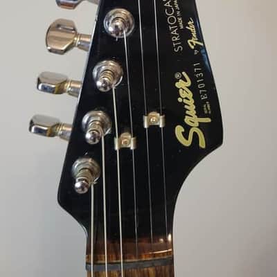 1987 Fender Japan Squier ST-331 Contemporary H - EMG 85 - Torino Red image 3