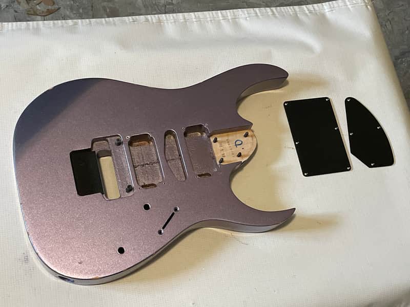 2000 Japan Ibanez RG470 Metallic Purple Basswood Guitar Body Floyd Ready (Finish Chips) image 1
