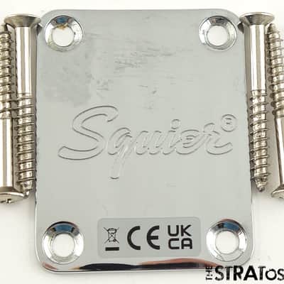 Fender Squier Affinity Series Precision Bass PJ NECK PLATE Bass Guitar Chrome!