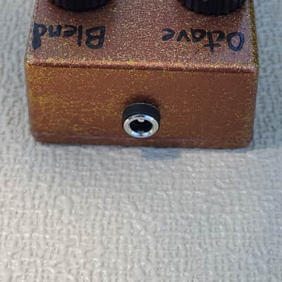 Handpainted Brown Analog Octave effects pedal image 3