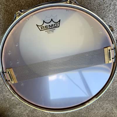 2026 Like-New: Erie steambent solid Canarywood/Sapele 13x7 snare, upgraded hardware, Canopus/extra wires image 6