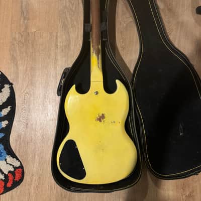 1968 Gibson SG Special "Large Guard" Yellow Refin image 8
