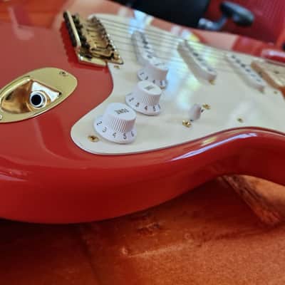 Fender Custom Shop '56 Stratocaster NOS Fiesta Red Electric Guitar USA Strat image 9