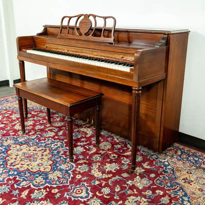 Primrose Sohmer Console Upright Piano | Satin Mahogany | SN: 729P | Used image 1