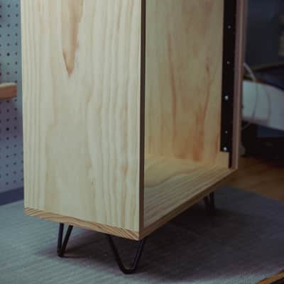 Handcrafted Solid Wood 14U Studio Equipment Rack in New Zealand Pine image 6