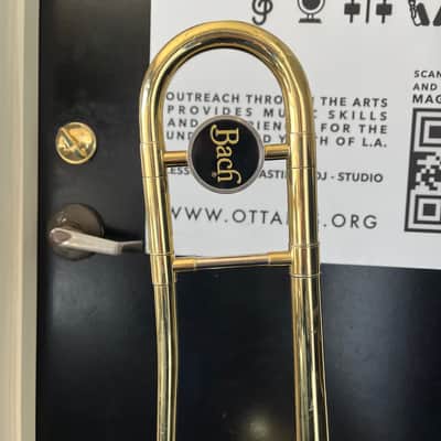 Bach TB300 Student Model Bb Trombone 2000s - Lacquered Brass image 2
