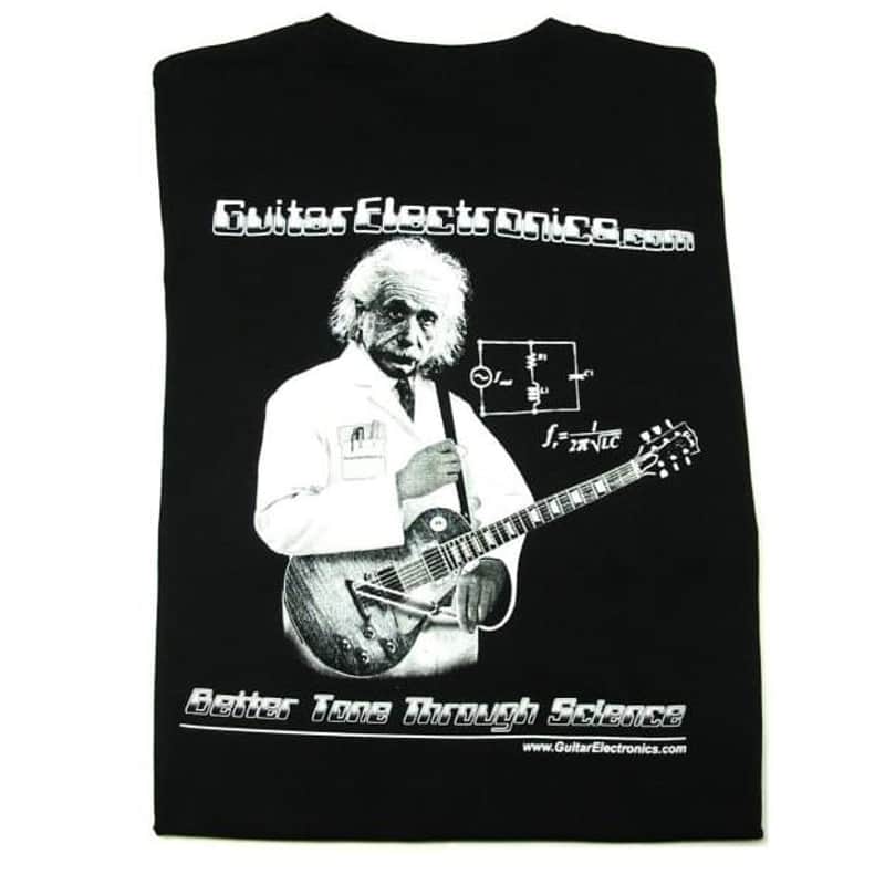 Guitar Electronics Einstein With Guitar Logo T-Shirt/X-LARGE image 1