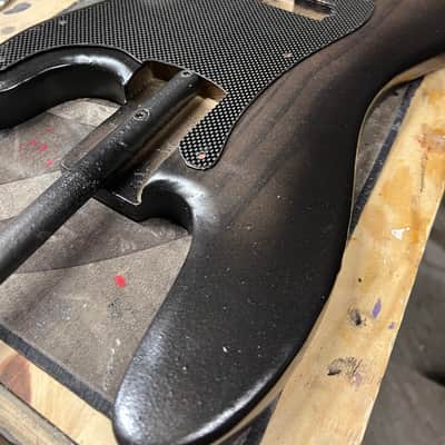 Madlad Instruments 3K Twill Carbon Fiber Precision Bass PBass pickguard (made with pride in north Texas) image 6