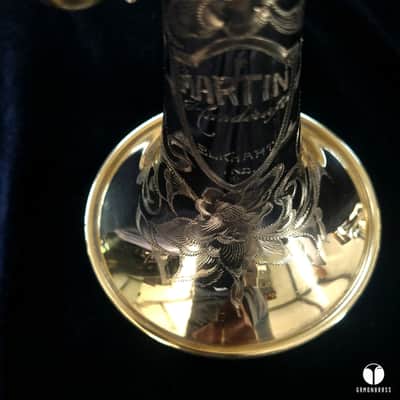WOW Martin Handcraft goldplated with case and two mouthpieces GAMONBRASS image 2