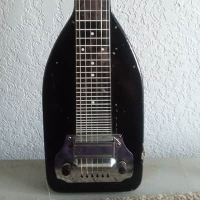 Vintage Electric 6-String Lap Steel Art Deco Guitar with original case 40's-50's image 7