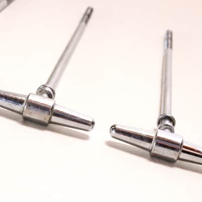 Six Camco Tension (Tuning) Rods for Tuxedo Bass Drum with Original Chubby Washers - 1960s / INSPECTED & TESTED image 5