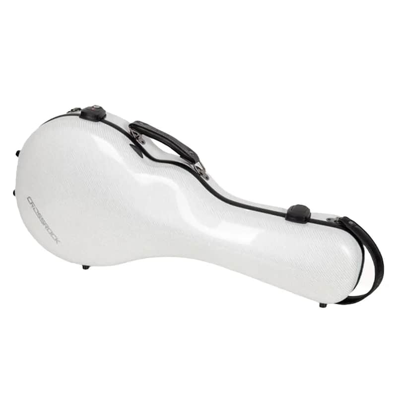 Crossrock CRF5030MF Ultra-Light Fiberglass F-Style Mandolin Case - White image 1