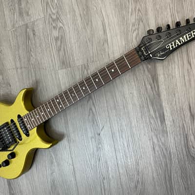 Hamer 1986 Steve Stevens SS1 Signature Gold Sparkle Electric Guitar image 23