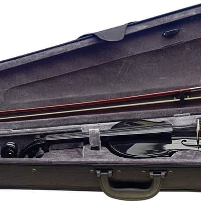 Stagg VN4/4-TBK Solid Spruce Top Maple Neck Standard Shape 4/4 Size Violin w/Soft Case, Bow & Rosin image 2