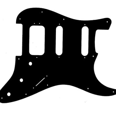 Custom Pickguard For 2018 - 2026 Made in America Fender American Performer Stratocaster HSS - Black/White/Black .090" image 1
