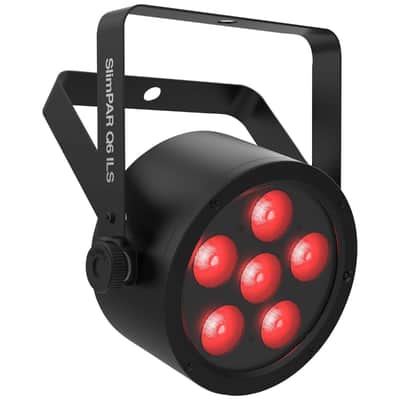 Chauvet DJ SLIMPARQ6ILS RGBA LED DMX Wash Light Fixtures 4 Pack w Carry Bag image 4