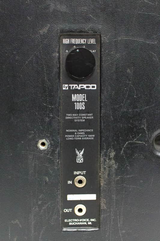 Electro Voice EV Tapco Model 100s Stage Monitor Speaker Pair | Reverb
