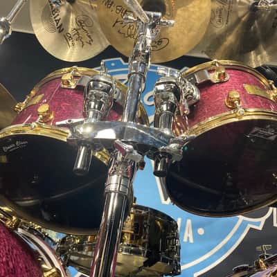 Carmine Appice’s Complete Mapex Orion Series Set, 6-Piece Plus Hardware and Cases! Excellent!! - Birdseye Transparent Violet image 24