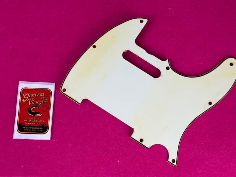 General Vintage Tone 1960’s pickguard for Telecaster ®️ extruded Máster of edad GVT®️ - Aged mint green image 1