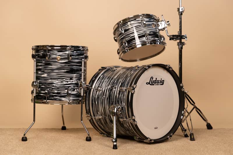 2026 Ludwig Black Oyster Classic Maple Jazzette Drum Set image 1