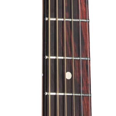 Fender Highway Parlor Thinline Acoustic-Electric Guitar (with Gig Bag), All-Mahogany imagen 6