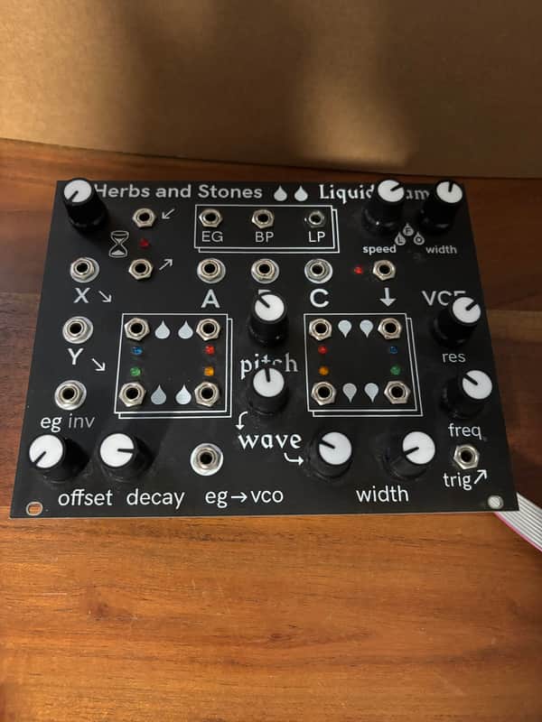 Herbs and Stones Liquid Foam Eurorack Monophonic Analog Groovebox 2020 - Present - Black image 1