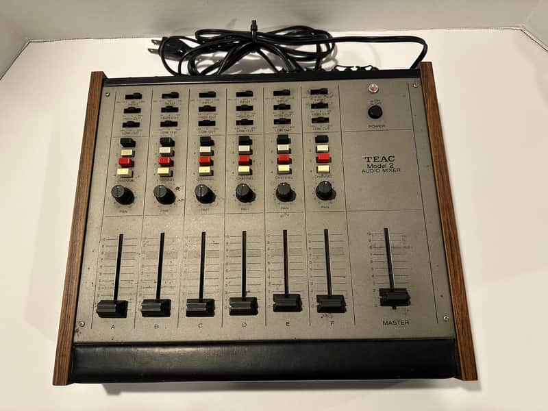 TEAC Model 2 - 1970s mixer - like new face plate and operation manual included see pics image 1