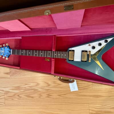 Gibson Custom Shop '58 Korina Flying V Reissue 2023--Pelham Blue--Dead Mint image 13