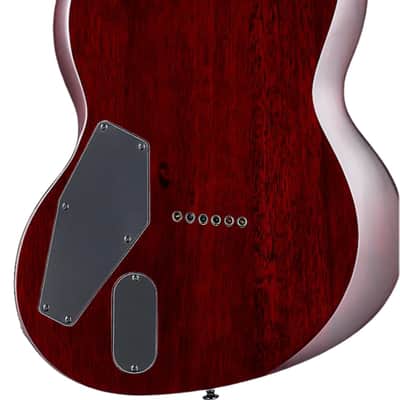 ESP LTD Viper-1000 Electric Guitar, Ebony Fingerboard, See Thru Black Cherry image 3