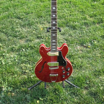 Epiphone Casino Coupe - Cherry Red - Gotoh Bridge - Black Pickguard and Knobs - Upgrades! image 2