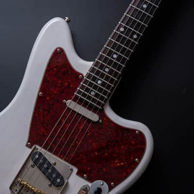 Starr Custom Offset Telemaster Jazzcaster | Short Scale | Mojo UK Pickups | Callaham & Emerson Custom Upgrades Telemaster 2020-2023 - translucent white image 4