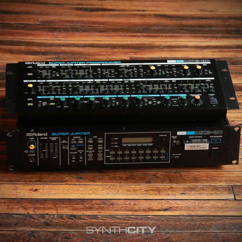 1984 Roland MKS-80 Super Jupiter Rackmount Sound Module w/ MPG-80 Programmer image 1