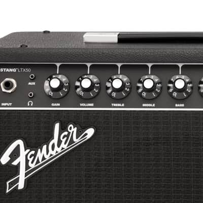 Fender Mustang LTX50 1x12" 50w Guitar Combo Amp Black image 3