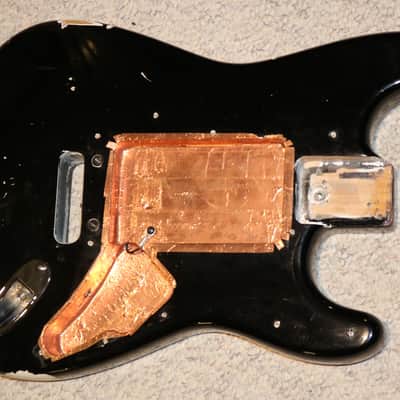 Vintage Late 1980s Early 1990s Fender Strat Plus Body - Relic Black - NO TARIFFS image 2