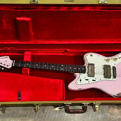 MyDream Partcaster Custom Built - Shell Pink over Sunburst Mojo JM Dual Foil image 2