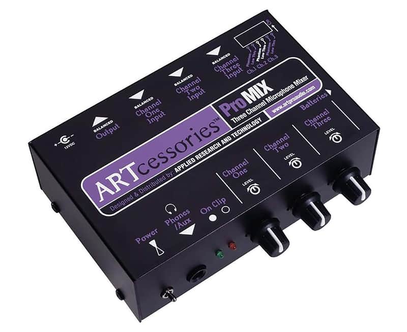 Art ProMIX Three Channel Microphone Mono Mixer image 1