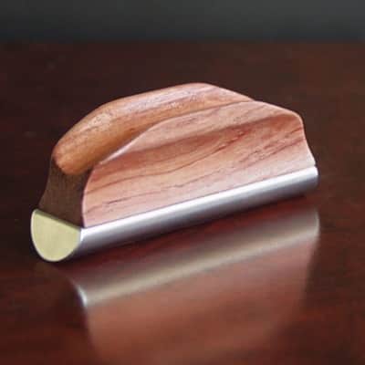 Shubb GS1 Guitar Steel Slide,  Stainless Steel Bar with Wooden Handle - GS-1 image 3