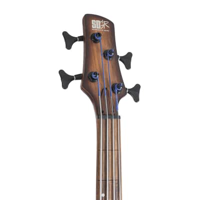 Ibanez Bass Workshop SRH500F-NNF Aerium Fretless Natural Browned Burst Flat - 4-String Electric Bass image 4