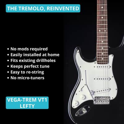 Vega-Trem VT1 Ultra-Trem 2-point Stratocaster Guitar Tremolo Bridge For Strat (Glossy) image 8