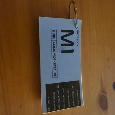 Korg M1 Accessories : Original Book Guide - Rare and Original - New image 1