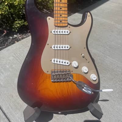 Fender Custom Shop Limited-edition 1954 Roasted Stratocaster Journeyman Relic 2025 - Wide-fade Chocolate 2-color Sunburst image 7