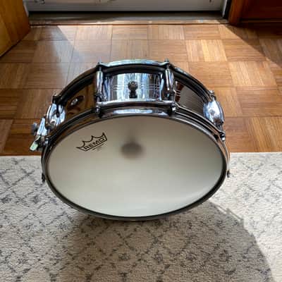 Slingerland No. 132 Gene Krupa Sound King 5x14" 10-Lug Chrome Over Brass Snare Drum 1963 - 1977 image 3