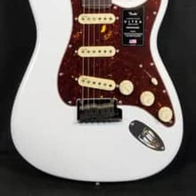 Fender American Ultra Stratocaster Electric Guitar, Rosewood Fingerboard, Arctic Pearl, W/HSC image 8
