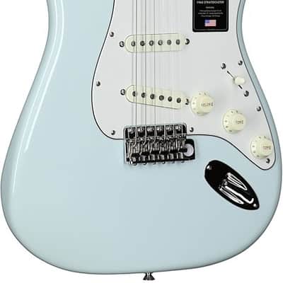 Fender American Vintage II 1965 Stratocaster Electric Guitar. Round-Lam Rosewood Fingerboard, Sonic Blue image 2